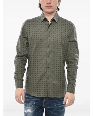 Corneliani Chemise En Coton - Green