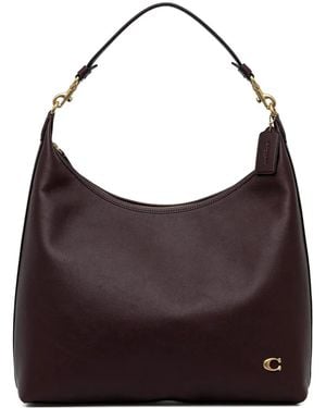 COACH Juliet 38 Leather Shoulder Bag - Purple