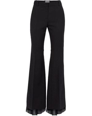 Nina Ricci Jacquard-Tailoring Flared Pants - Black
