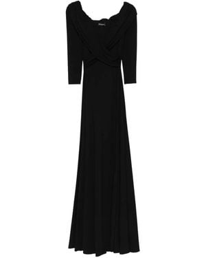 ROSERRY Vestido Largo Tuscany Acampanado - Negro