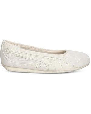 PUMA Catch Soleil Slip-On Ballet Flats - White