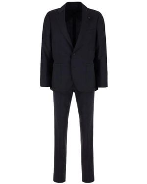 Lardini Single-Breasted Suit - Black