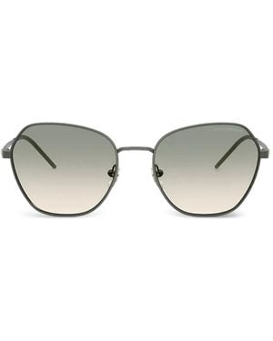 Emporio Armani ジオメトリックフレーム サングラス - グリーン