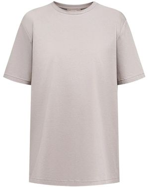 12 STOREEZ Round-Neck Cotton T-Shirt - White