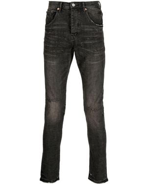 Purple Brand Mid-Rise Skinny Jeans - Black
