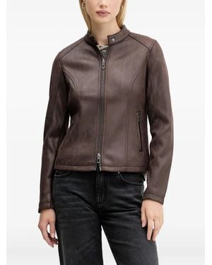 Desigual Zip-Fastening Jacket - Brown