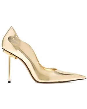 SCHUTZ SHOES Stella Stiletto-Heel Court Shoes - Metallic