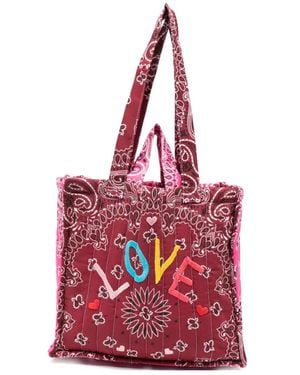 Call it By Your Name Paisley-Print Tote Bag - Red