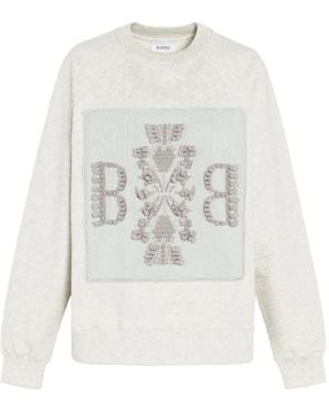 Barrie Sweat À Logo - Blanc