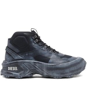 DIESEL Cage Wanderstiefel Mit Dicker Sohle - Blau
