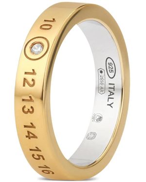 Maison Margiela ナンバー ダイヤモンド リング - メタリック