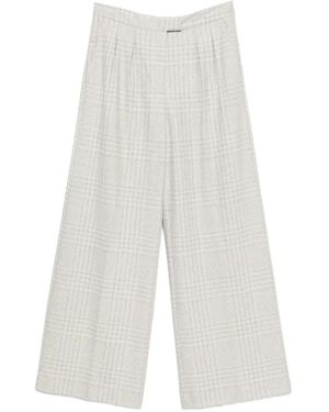 Liviana Conti Prince Of Wales Check-Pattern Trousers - White