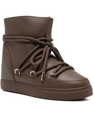 Inuikii Wedge Ankle Boots - Brown