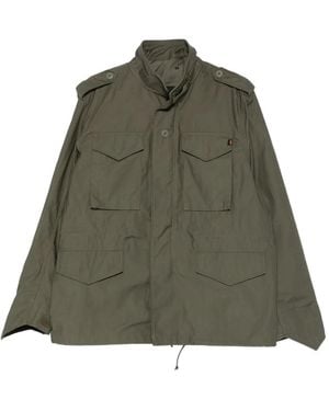 Alpha Industries Cotton-Blend Parka - Green