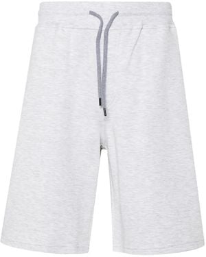 Brunello Cucinelli Cotton Blend Bermuda Shorts - Blue