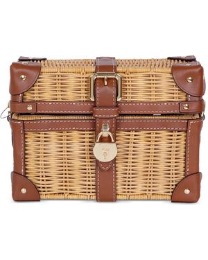 Ralph Lauren Sac Porté Épaule À Bords En Cuir - Brown