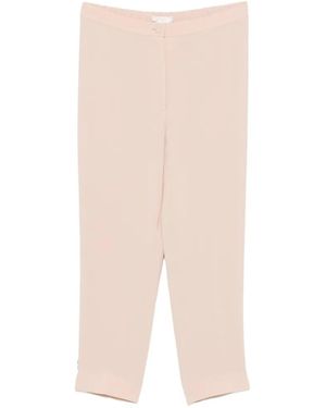 Marina Rinaldi Fiabe Elasticated-Waistband Tailored Trousers - White