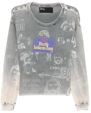 PALY Camiseta Con Motivo Gráfico - Gris