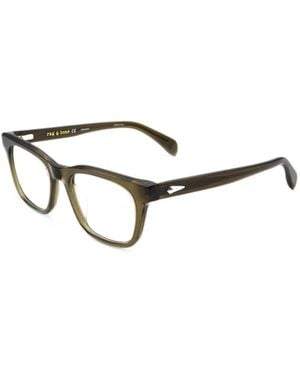 Rag & Bone Brille Mit Eckigem Gestell - Weiß