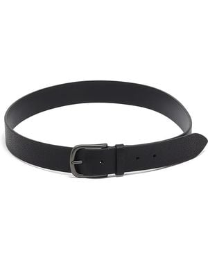 Orciani Dollaro Grained Leather Belt - Black