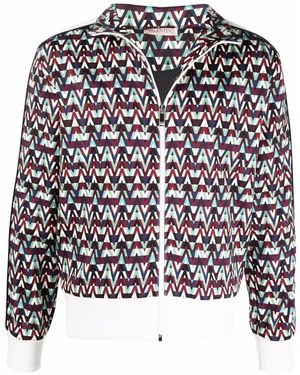 Valentino Garavani Optical Print Track Jacket - Multicolour