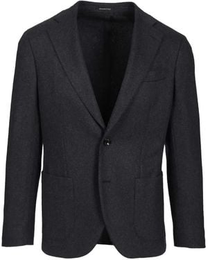 Al Duca d'Aosta Single-Breasted Cashmere Blazer - Black