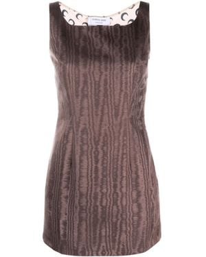 Marine Serre Mini Dress - Brown