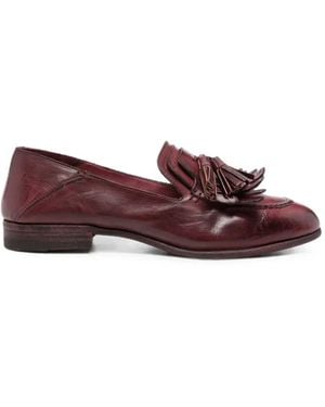 PAUL SILENCE Tassel-Detail Fringed Loafers - Purple
