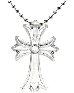Chrome Hearts Cross Necklace - White