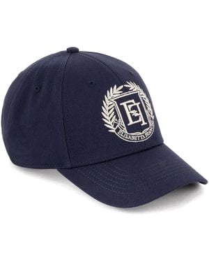 Elisabetta Franchi Embroidered-Logo Cotton Baseball Cap - Blue