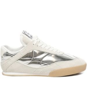 Chloé Kick Metallic-Panelled Trainers - White