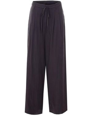 ELEH Belted Trousers - Blue