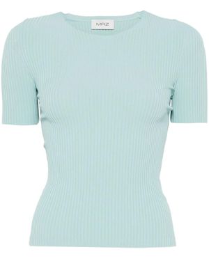 Mrz Ribbed T-shirt - Blue