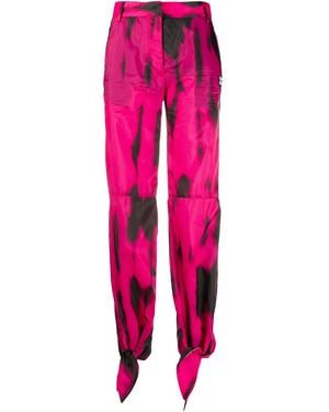 Off-White c/o Virgil Abloh High-Waisted Straight-Leg Pants - Pink