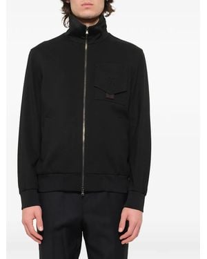 WOOYOUNGMI Logo-Embroidered Track Jacket - Black