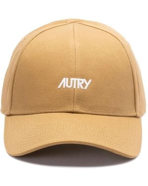 Autry Logo-Embroidered Cap - Natural