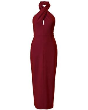 Carolina Herrera Robe Mi-Longue Torsadée À Dos Nu - Red