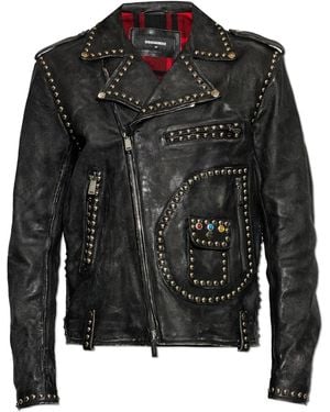 DSquared² Stud-Embellished Jacket - Black