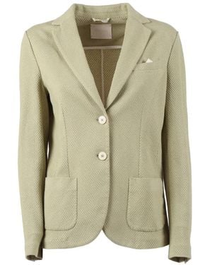 Circolo 1901 Slim Fit Textured Jacket - Green