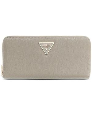 Guess Laurel Triangle-Logo Maxi Wallet - Grey
