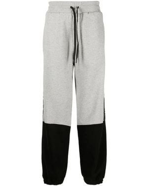 Versace Jeans Couture Two-Tone Drawstring Track Trousers - White