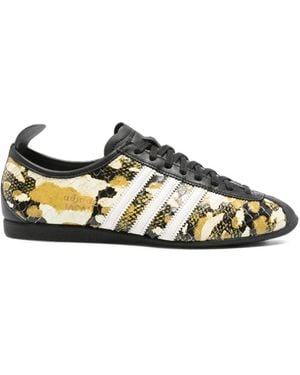adidas Japan Snakeskin-Effect Sneakers - Black