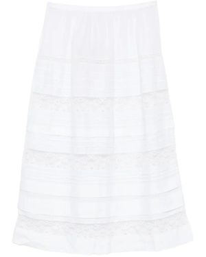 Doen Sidra Midi Skirt - White