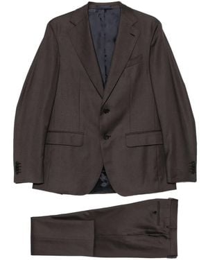 Caruso Single-Breasted Suit - Grey
