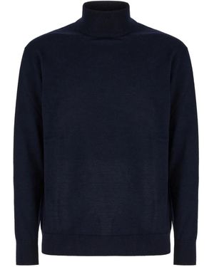 Diana Studio Turtleneck Wool Jumper - Blue