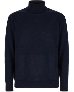 Diana Studio Turtleneck Wool Sweater - Blue