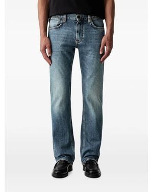 Emporio Armani Logo-Appliqué Straight Jeans - Blue