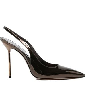 Paris Texas Lidia Slingback Pump - Black