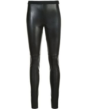 Marc Cain Leather-Look Leggings - Black