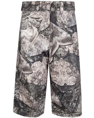 ROA Pantalones Con Motivo De Polillas - Gris